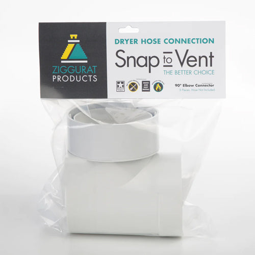 Snap To Vent Quick Connect 90 Elbow by Ziggurat Products